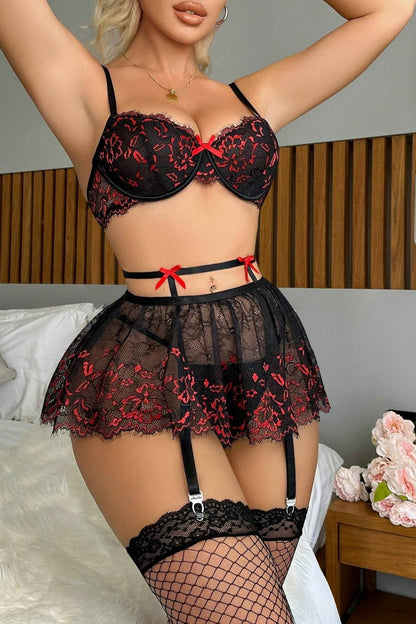 Women's black faux leather lace-up bodysuit lingerie, spaghetti strap teddy nightwear